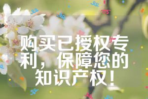 購(gòu)買已授權(quán)專利，保障您的知識(shí)產(chǎn)權(quán)！