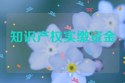 知識產(chǎn)權(quán)實(shí)繳資金
