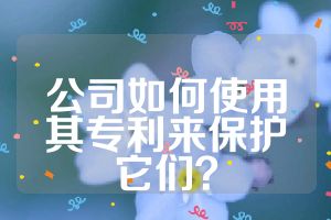 公司如何使用其專利來保護它們？