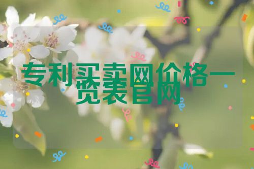 專利買賣網(wǎng)價(jià)格一覽表官網(wǎng)