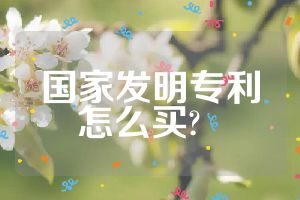 國家發(fā)明專利怎么買?  